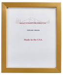 62340 Gold 3/4" Poly Contemporary Picture Frame - Glass: 11 x 14