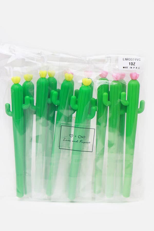 Cactus Gel Pen: MIX COLOR / ONE