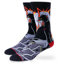 Shadow Combed Cotton Anti-Microbial Socks: White / One Size