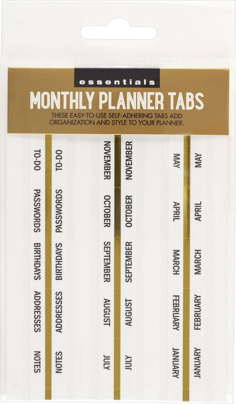 Essentials Monthly Planner Tabs
