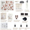 DIY Home Pottery Kit, Air Dry Clay Craft Kit for All Ages