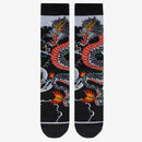 Way Of The Dragon Socks: Black / Cotton / One Size