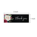 Wrapables 3" x 1" Small Business Thank You Stickers Roll: Blush (120 stickers)