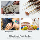 10PCS  Ultra Detail Paint Brushes Crafted For Ultra-fine Detailing And The Utmost Precision