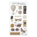 Bookish Browns Sticker Sheet (26-008) - RETRO RAINBOW COLLECTION