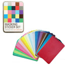 Wrapables Decorative Masking Sticker Set, Solid Color