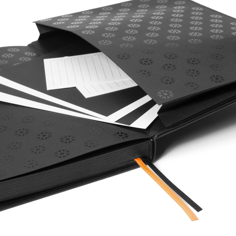 Pitch Black Dotted Journal | All Black Paper Notebook: A5