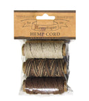 Hemptique 3-Pack Hemp Cord Mini Spools Bag Set: Desert Dawn