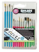 15PC Acrylic Handle All Purpose Brush Value Pack