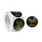 Wrapables 1.5" / 2" Thank You Stickers Roll: Black & Gold 1.5 inch