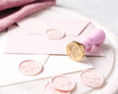 Wax seal stamp and wax stick set: Cherry Blossom