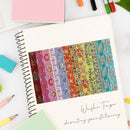 Wrapables Elegant Gold Foil Washi Tape Box Set for Arts: Pink Festival