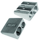 Milan Aluminum Double Hole Sharpener