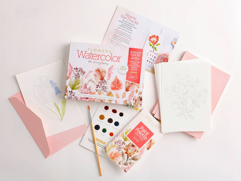 Watercolor the Easy Way Paint-Your-Own Cards - Flowers