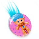 Treasure Troll Photo Blue Hair Tuft Pinback Button
