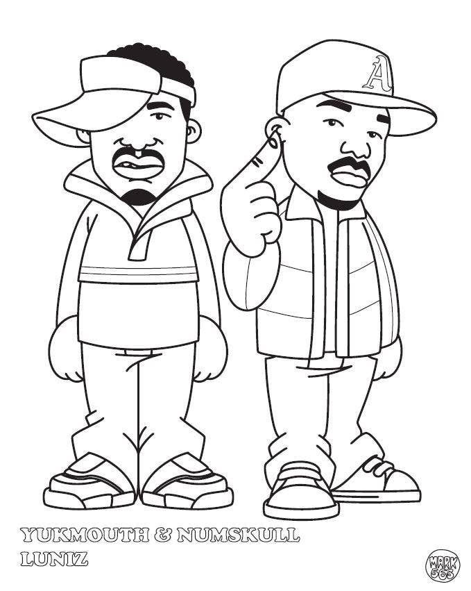 Hip Hop Coloring Book: West Coast Edition