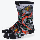 Way Of The Dragon Socks: Black / Cotton / One Size