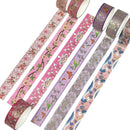 Wrapables Elegant Gold Foil Washi Tape Box Set for Arts & Crafts, Scrapbooking, Stationery, Diary (12 Rolls): Galaxy