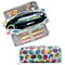 Wrapables Large Capacity Pencil Case, 3 Compartment Pouch: Macarons