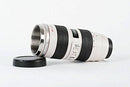 Stainless Steel Camera Lens Mug - White