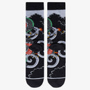 Way Of The Dragon Socks: Black / Cotton / One Size