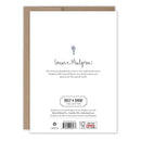 Purple & White Flowers Thank You Card