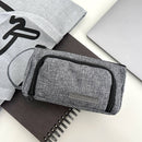 Wrapables Large Capacity Pencil Case, Portable Pencil Pouch for Stationery Office Supplies: Pink & White