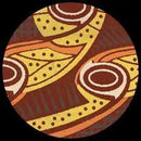 Black Ink Deco - Carnelian Red Paper Sheet 21" x 29"