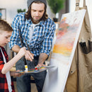 ARTIFY Paint Brush Set, 24 Piece Long Handle Oil Paint Brushes