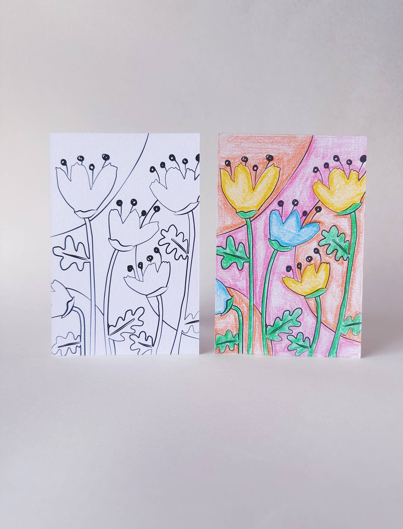 Flora - Color Me Postcards