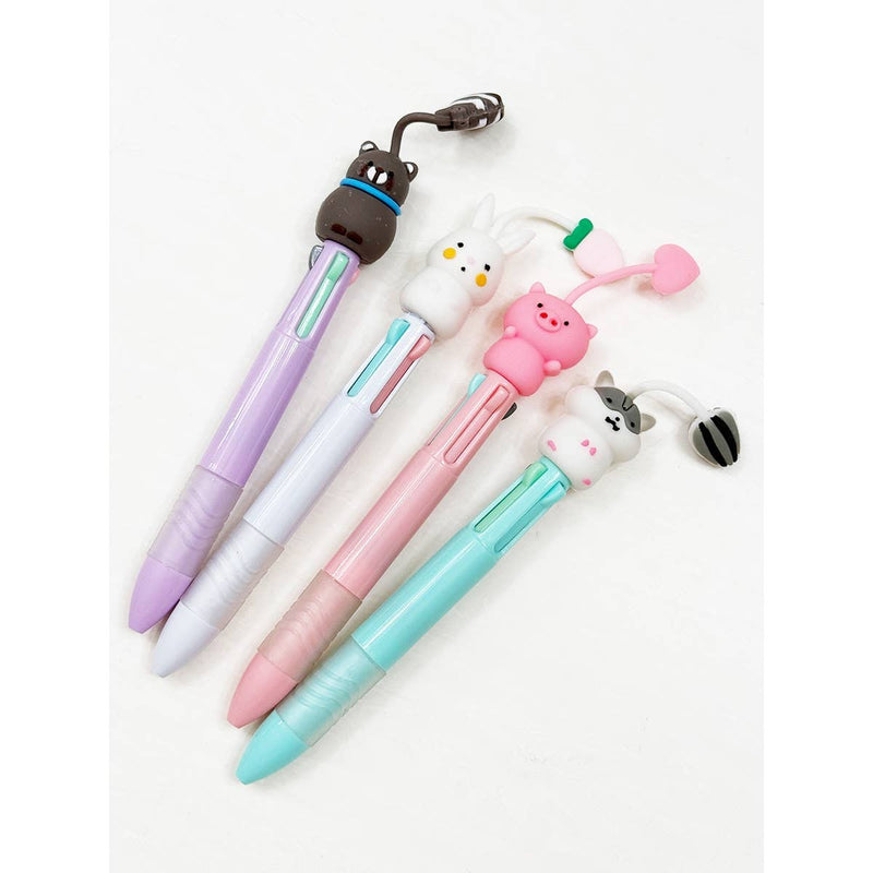 Cute Animal Character Pen: MIX COLOR / ONE(12)