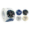 Wrapables 1.5" / 2" Thank You Stickers Roll: Gold Foil Sprig 1.5 inch