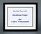 Certificate Frame complete with a Double  White Mat with Gre