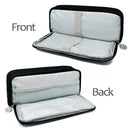 Wrapables Large Capacity Pencil Case, 3 Compartment Pouch: Macarons