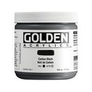Golden Heavy Body Acrylic Carbon Black 16oz