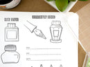 Nibs & Ink - 4"x6" Clear Stamp Set (16 stamp designs)