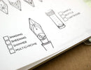 Nibs & Ink - 4"x6" Clear Stamp Set (16 stamp designs)