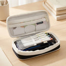 Wrapables Large Capacity Pencil Case, Expandable Pencil Pouch for Stationery Tools, Black