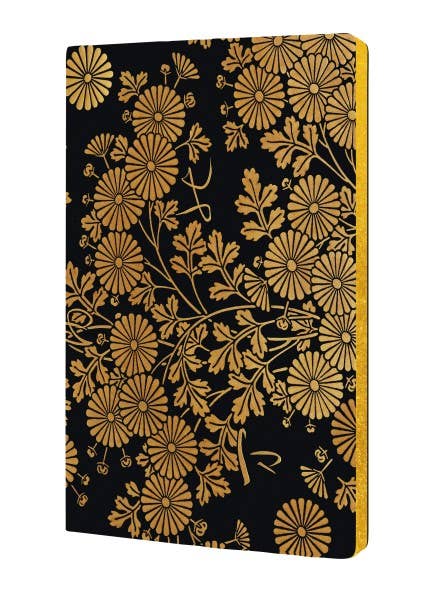 Hobi: Box Decorated with Chrysanthemums Soft Touch Journal