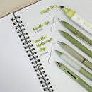 Wrapables 5 Gel Pens + 1 Highlighter Writing Set: Purple