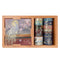Wrapables Decorative Gold Foil Washi Tape and Sticker Set: Floral Majestic