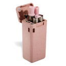 Pink Collapsible Stainless Steel Straw with Eco-Friendly Case