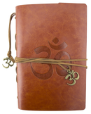 Leatherette Journal - Om - Brown