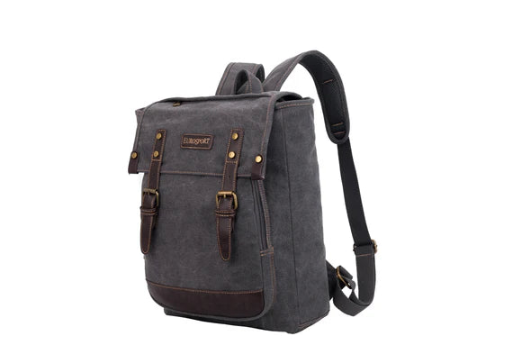 Eurosport Canvas Backpack Charcoal