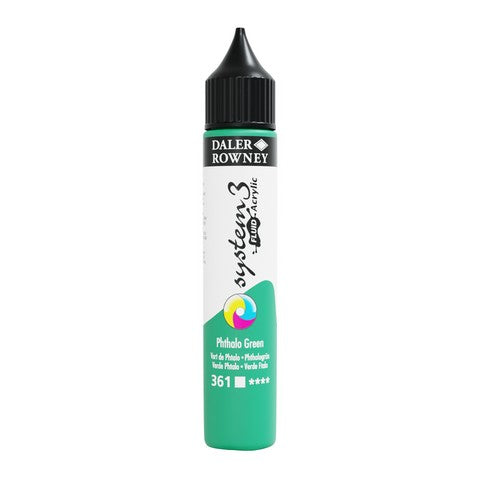 SYSTEM3 FLUID ACRYLIC 29.5ML PHTHALO GREEN