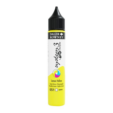 SYSTEM3 FLUID ACRYLIC 29.5ML LEMON YELLOW