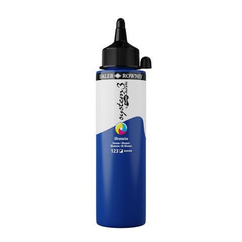 SYSTEM3 FLUID ACRYLIC 500ML ULTRAMARINE