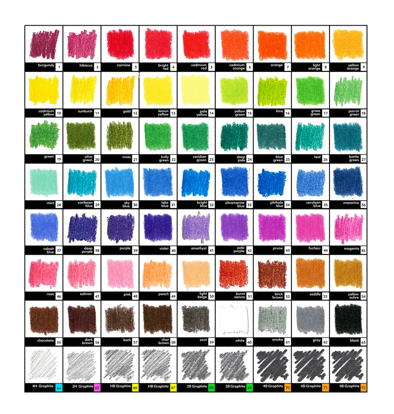 With™ 72 Lead Deluxe Drawing Set