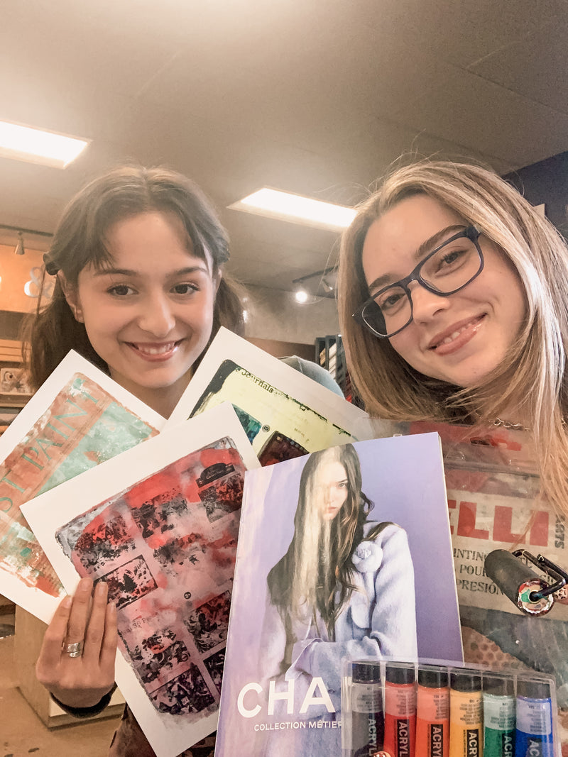 08.17.2025 Gelli Plate Printing with Magazines