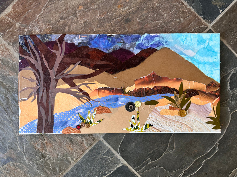 08.02.2025 Assemblage Art - Landscape Collage